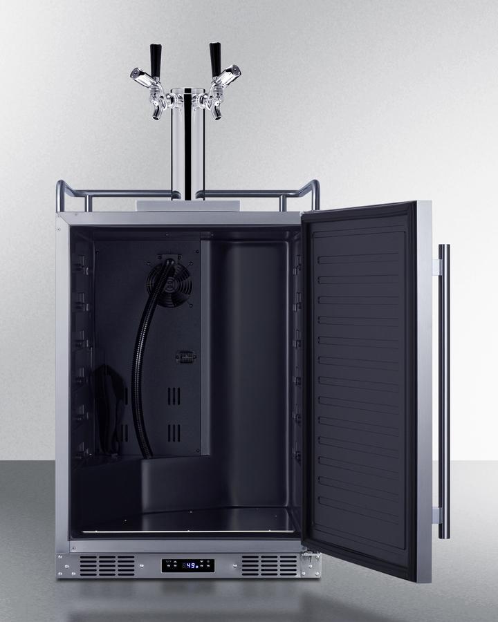 24" Wide Built-in Outdoor Commercial Beer Kegerator