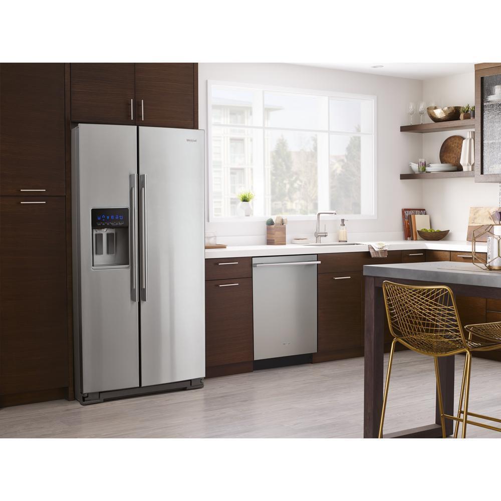 36-inch Wide Contemporary Handle Counter Depth Side-by-Side Refrigerator - 21 cu. ft.