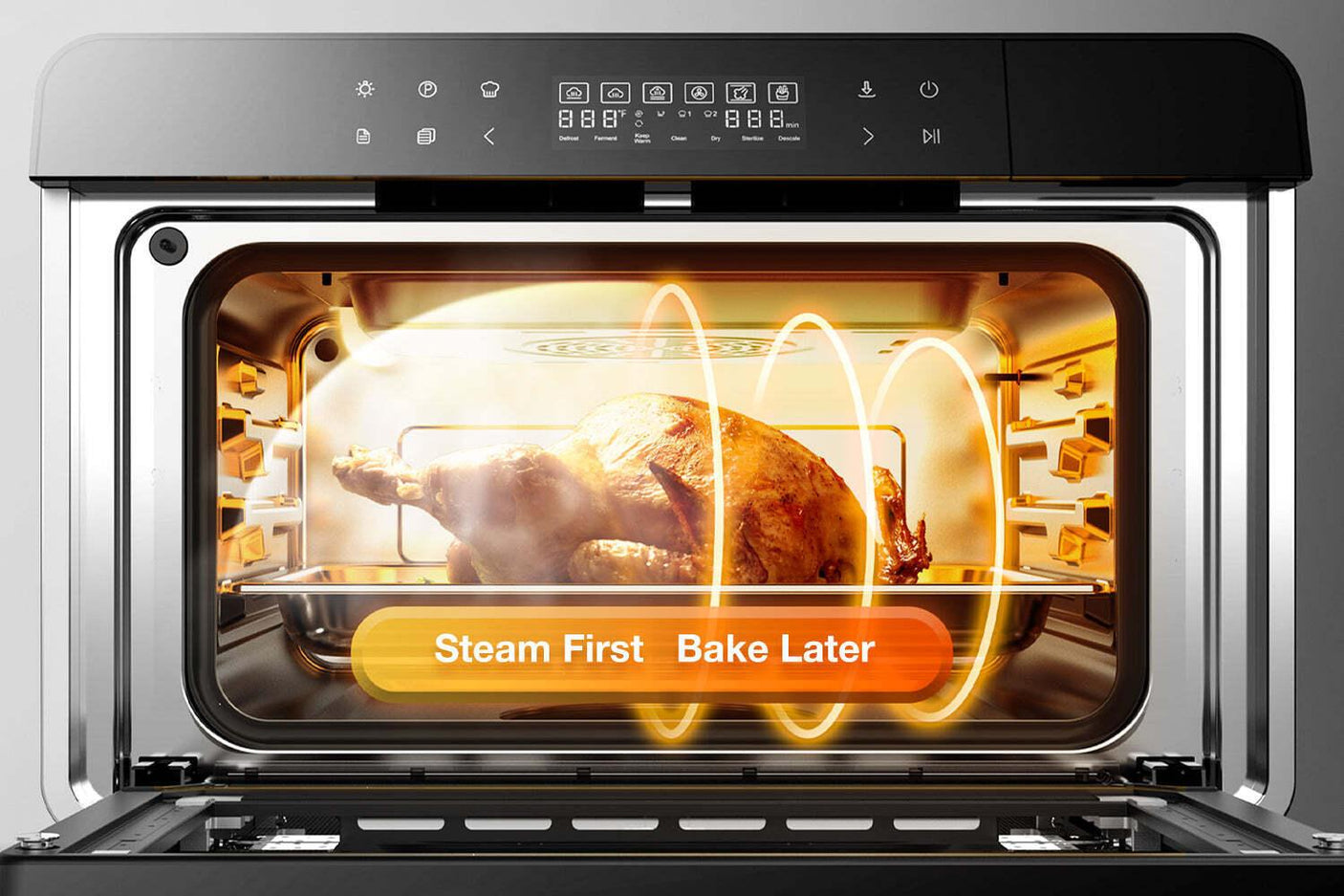 ROBAM R-Box Green Convection Toaster Oven with Rotisserie (1800-Watt)