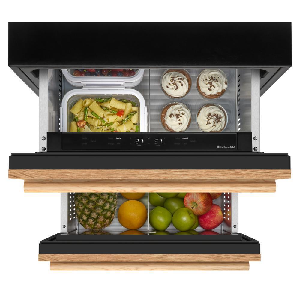 24" Panel-Ready Undercounter Double-Drawer Refrigerator/Freezer