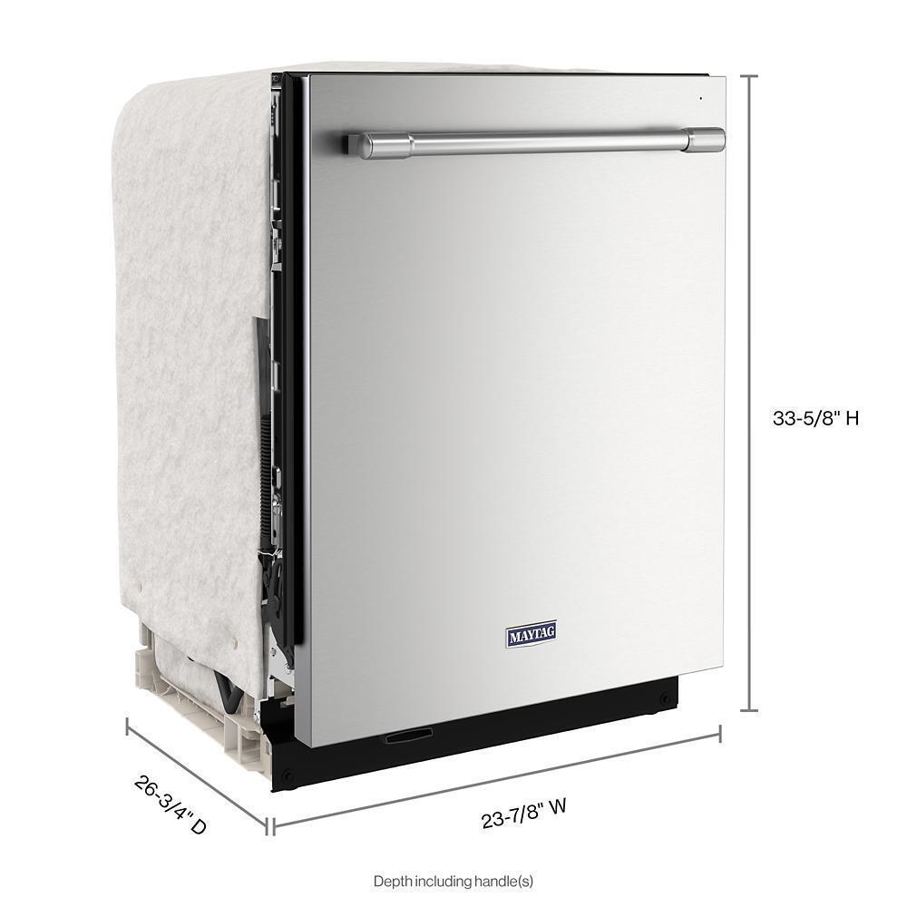 Top control dishwasher with Third Level Rack and Dual Power Filtration
