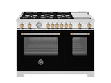 48" Master Series range - Electric oven - 6 aluminum burners