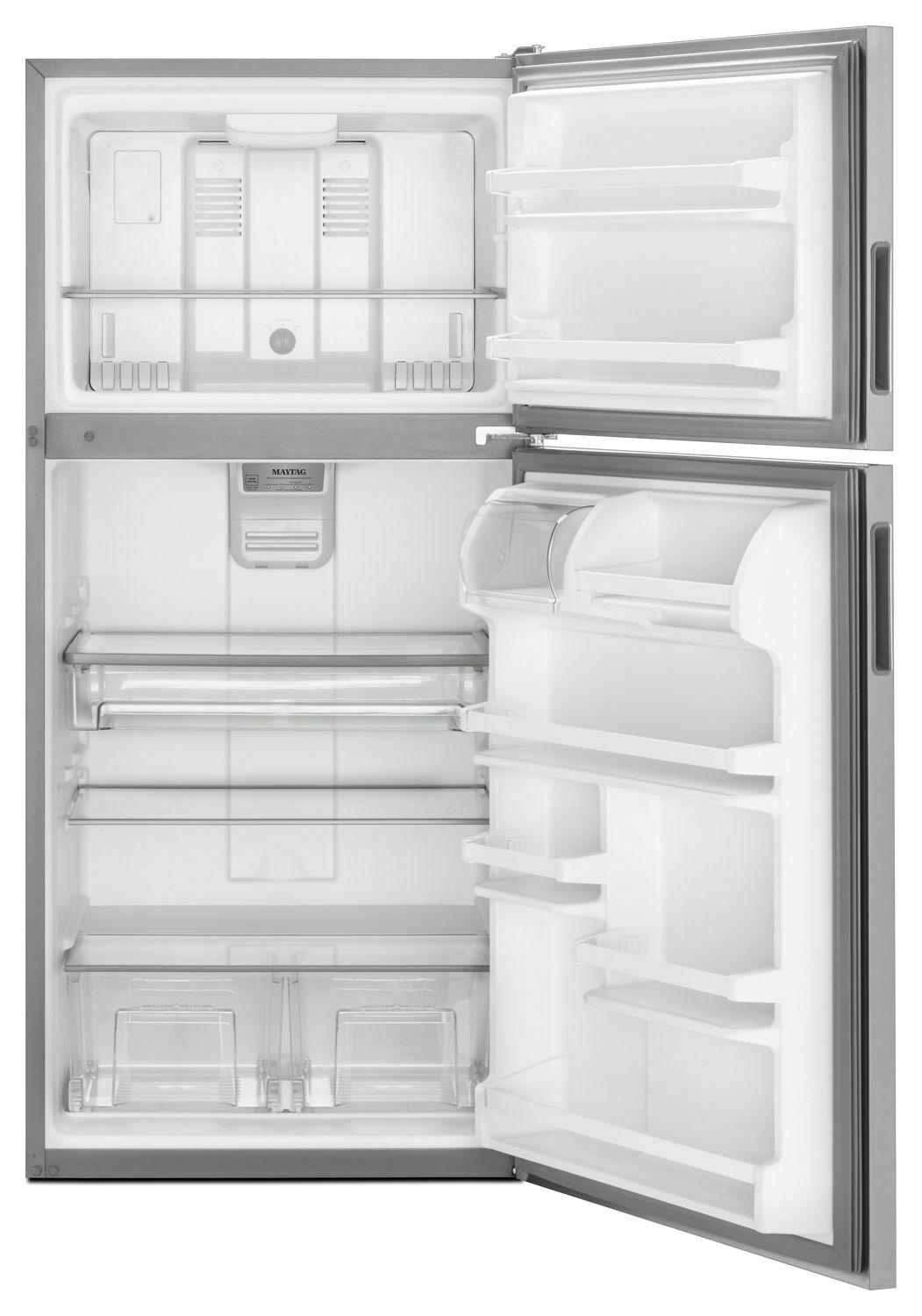 30-Inch Wide Top Freezer Refrigerator with PowerCold® Feature- 18 Cu. Ft. - Monochromatic Stainless Steel