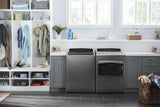 7.4 cu.ft Top Load HE Gas Dryer with AccuDry , Intuitive Touch Controls Chrome Shadow
