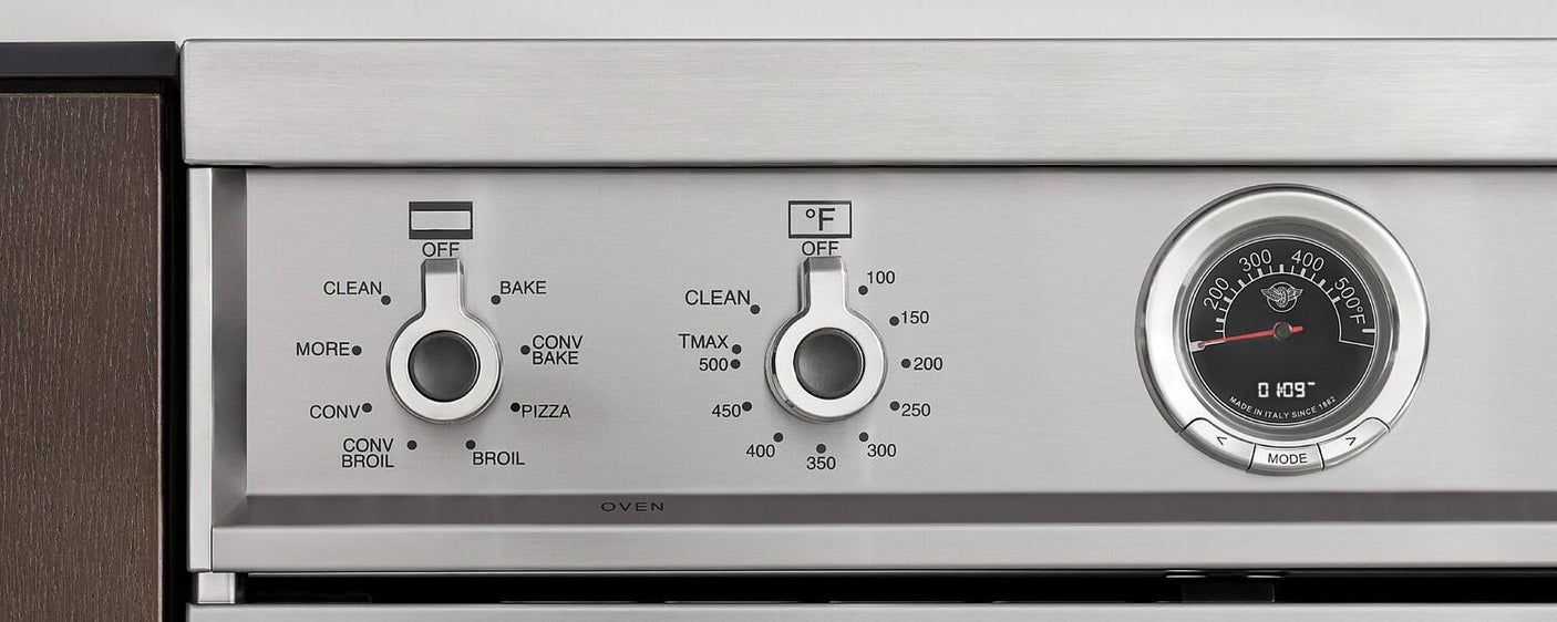 30 inch Dual Fuel Range, 4 Brass Burners, Electric Self-Clean Oven Stainless Steel