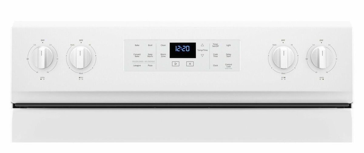 5.3 cu. ft. Whirlpool® electric range with Frozen Bake™ technology - White