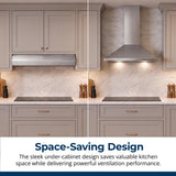 30 in. Convertible Under Cabinet Range Hood in Stainless Steel with included Grease Filters