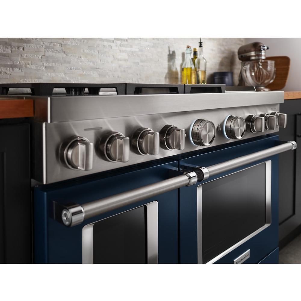 KitchenAid® 48'' Smart Commercial-Style Dual Fuel Range with Griddle
