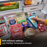 Whirlpool® 36-inch True Counter Depth 3-Door French Door Refrigerator with Nugget Ice - 23.4 cu. ft.