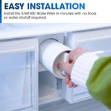 Replacement Water Filter for Sharp SJF2955MS and SJF2955KS Refrigerator - Filters Chlorine and Lead