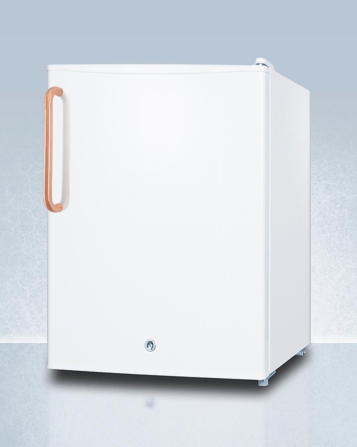 Compact All-refrigerator With Antimicrobial Pure Copper Handle