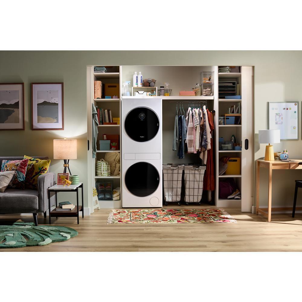 24-in Compact ENERGY STAR® Certified Ventless Heat Pump Laundry Tower with 2.7-cu ft Washer and Electric 4.3-cu ft Dryer