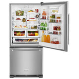 19 cu. ft. 30-Inch Width Full Depth Non Dispense Bottom Mount Refrigerator