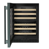 24" Undercounter Wine Cellar with Full-Extension Wood-Front Racks