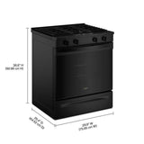 30-inch Gas Range with No Preheat and Slow Cook Modes