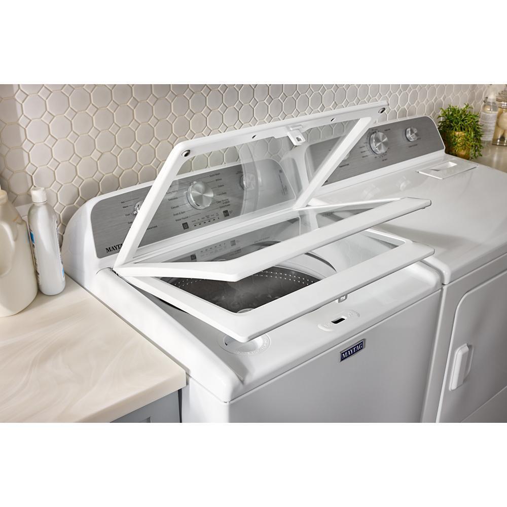 This 4.7 Cu. Ft. capacity top load washer from Maytag delivers the stain-fighting power that s built to handle tough loads.
