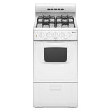 20-inch Gas Range with Compact Oven Capacity