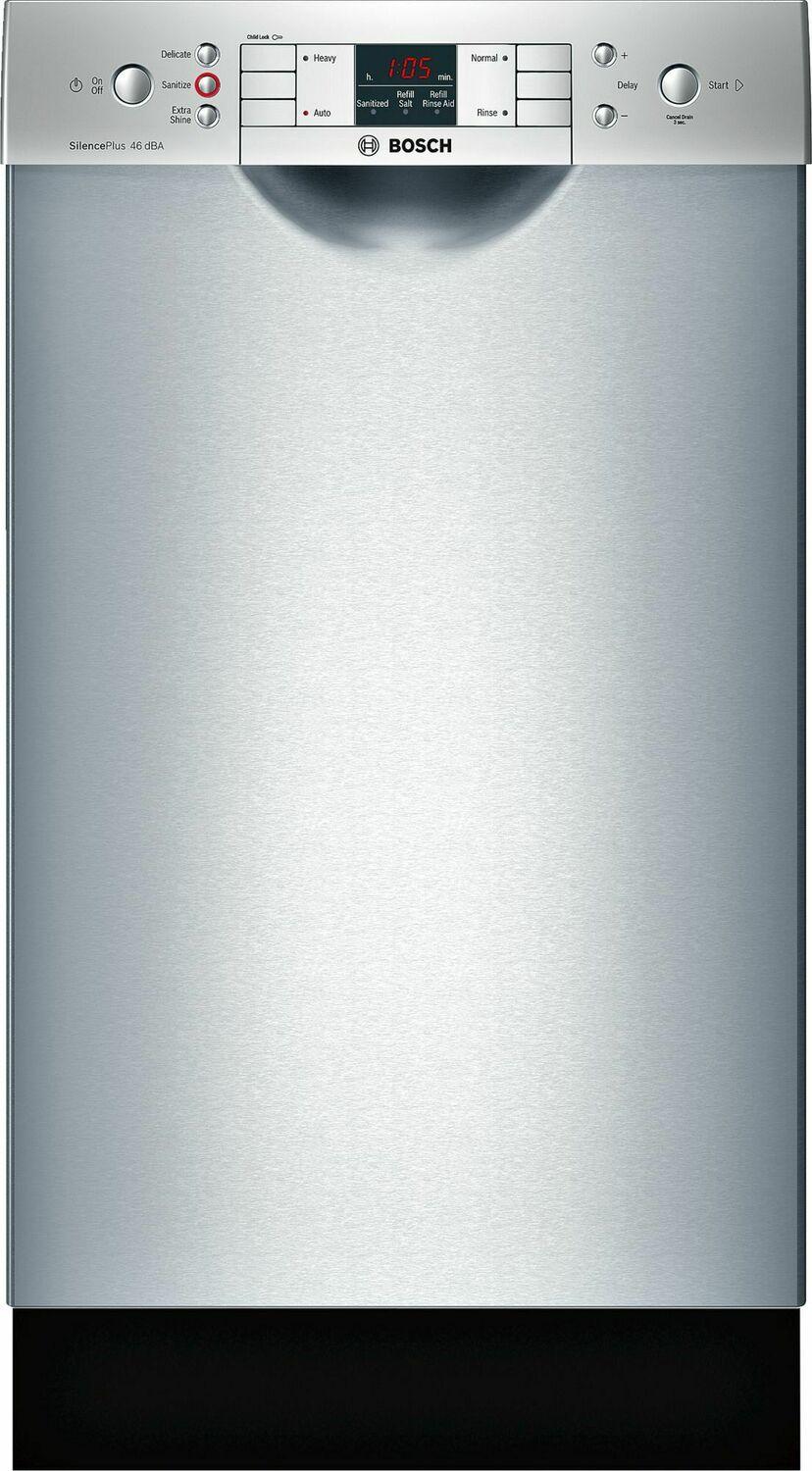 ADA 18" 300 Series Recessed Hndl, 4/4 Cycles, 46 dBA, RckMatic, 9 Pl Stgs - SS