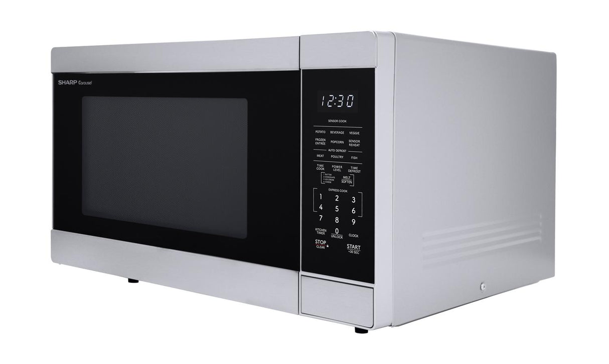 Sharp 1.6 cu. ft. 1100W Stainless Steel Countertop Microwave Oven