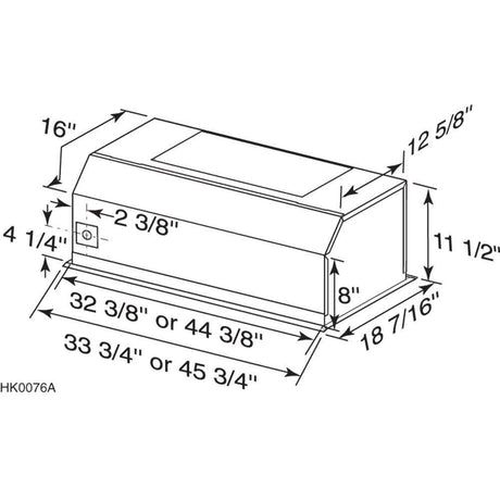 **DISCONTINUED** Boan® 33-Inch Pro-Style Built-In Range Hood Insert