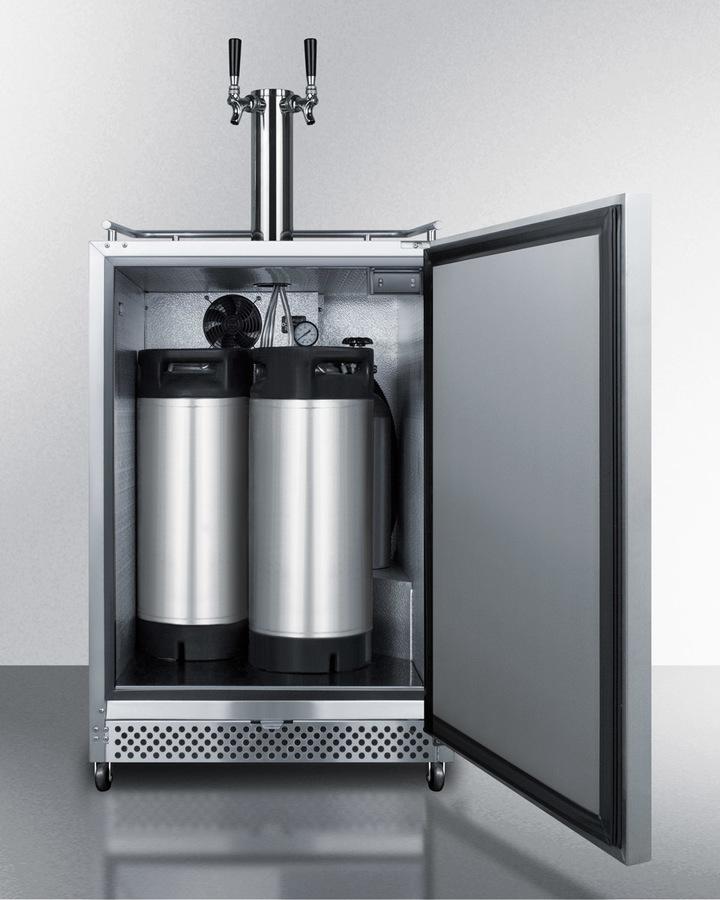 24" Wide Built-in Outdoor Cold Brew Coffee Kegerator