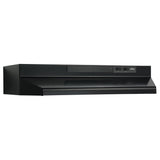 Broan® 36-Inch Convertible Under-Cabinet Range Hood, 230 Max Blower CFM, Black