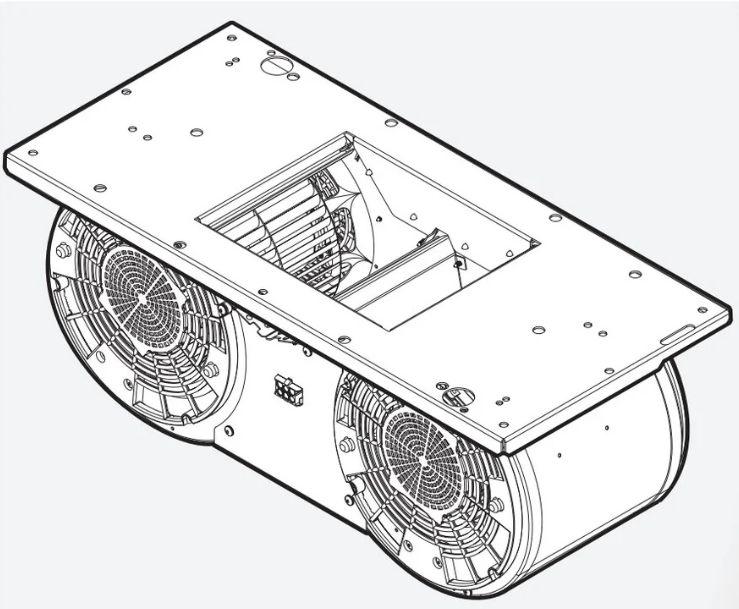 Internal Blower Kit - 1200 CFM, 8" or 10" duct size compatible