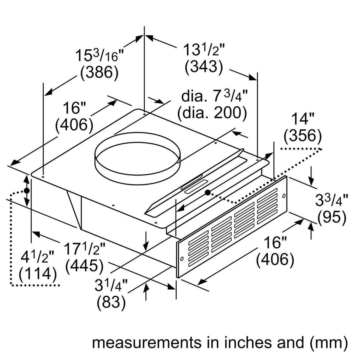 Recirculation kit HDDREC5UC 00717974