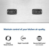 Broan® 30-Inch Built-In Power Pack Insert w/ Easy Install System, 300 Max Blower CFM, Stainless Steel