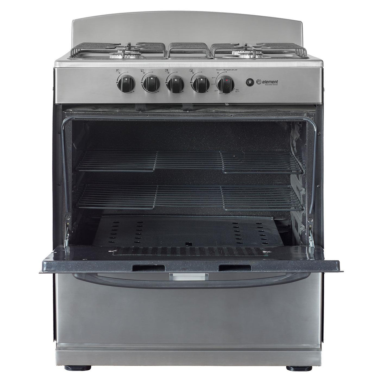 Element Electronics 4.0 cu. ft. 30", 4-Burner Gas Range (EEGR3A4MCCS)