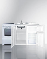 60" Wide All-in-one Kitchenette With Electric Range