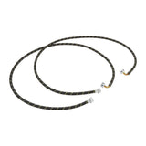 6' Black braided hoses with 90 degree elbow rated 1700 PSI with two female connections - 2 Pack