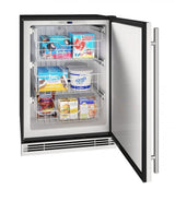 Hfz124 24" Convertible Freezer With Stainless Solid Finish (115v/60 Hz Volts /60 Hz Hz)