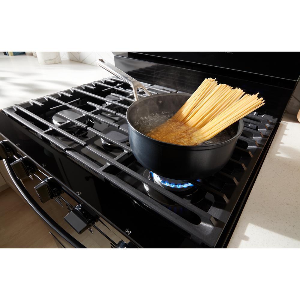 30-inch Smart Gas Range with Air Cooking Technology, No Preheat Air Fry, Steam/Self Clean and High Speed Preheat