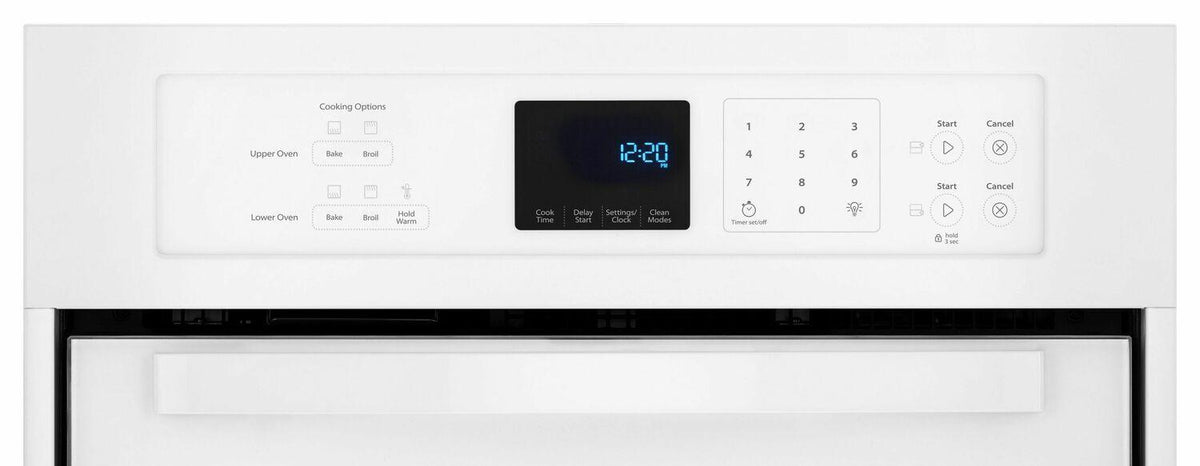 6.2 Cu. Ft. Double Wall Oven with High-Heat Self-Cleaning System - White