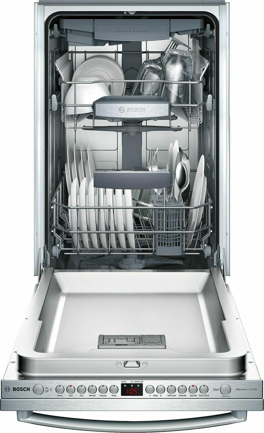 ADA 18" 800 Series Bar Hndl, 6/5 Cycles, 3rd Rck, 44 dBA, RckMatic,10 Pl Stgs, InfoLight - SS