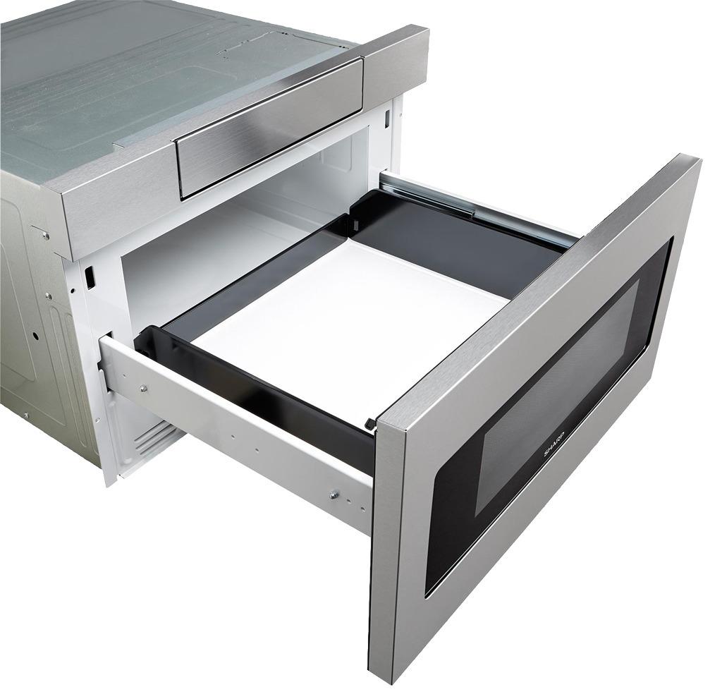 24 in. 1.2 cu. ft. 950W Sharp Stainless Steel Microwave Drawer Oven