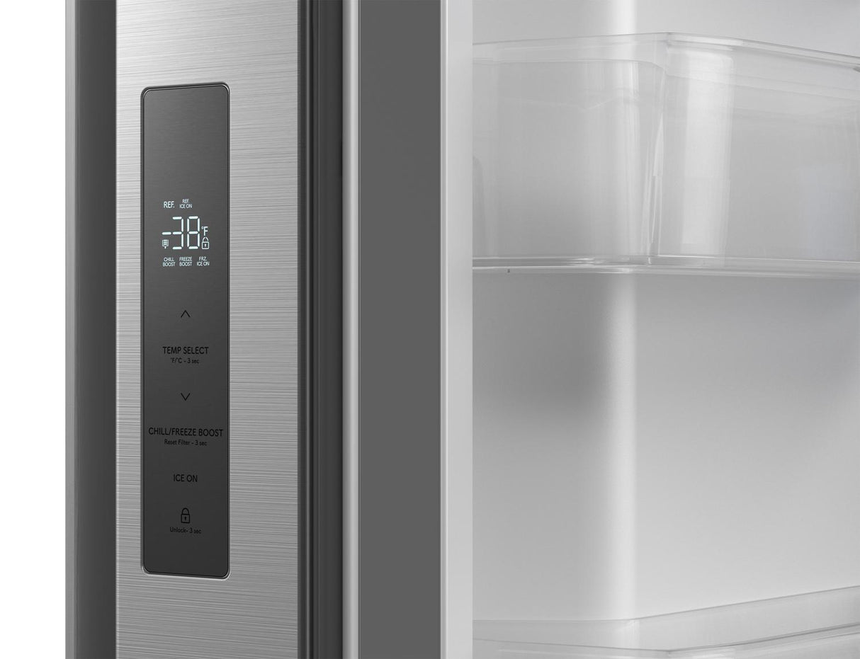 28.9 cu.ft. Standard Depth 36 in. French 3-Door Refrigerator with Water Dispenser in Stainless Steel