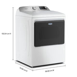 7.4 cu. ft. Smart Top Load Dryer with Extra Power