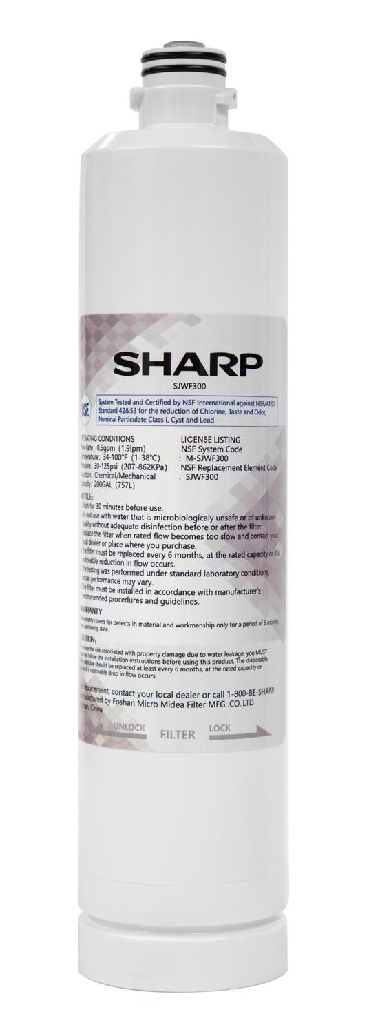 Replacement Water Filter for Sharp SJF2955MS and SJF2955KS Refrigerator - Filters Chlorine and Lead