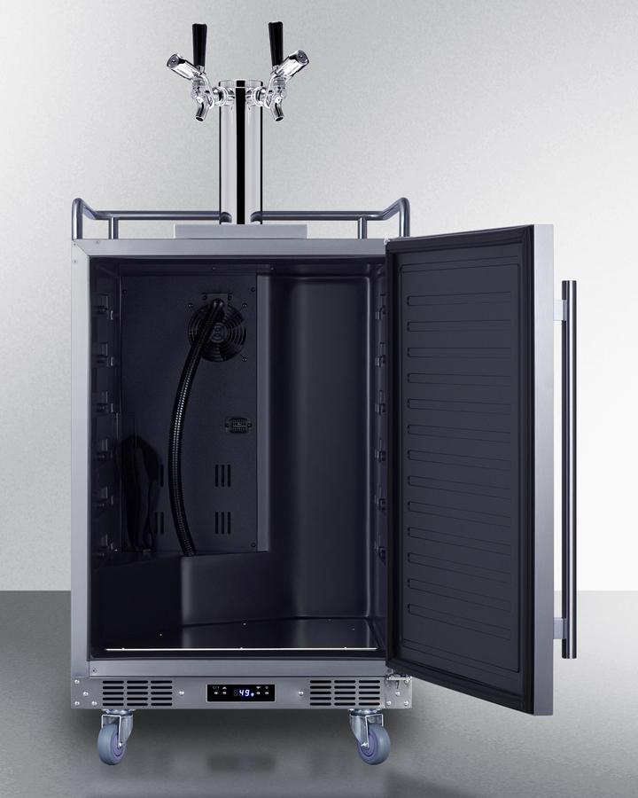 24" Wide Built-in Outdoor Commercial Beer Kegerator