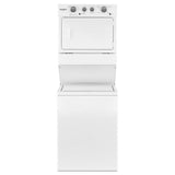 3.5 cu.ft Long Vent Gas Stacked Laundry Center 9 Wash cycles and Wrinkle Shield™