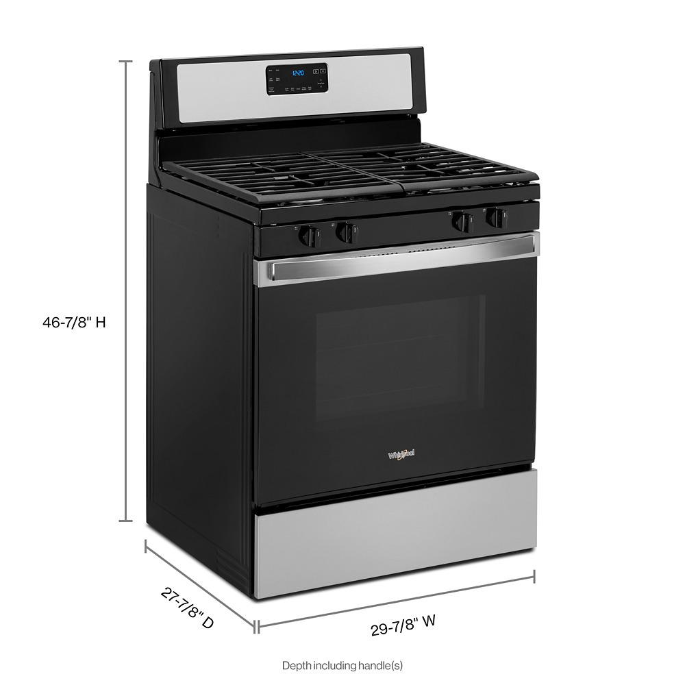 5.0 cu. ft. Whirlpool® gas range with SpeedHeat™ burner