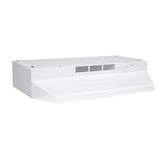 Broan® 30-Inch Convertible Under-Cabinet Range Hood, 260 Max Blower CFM, White