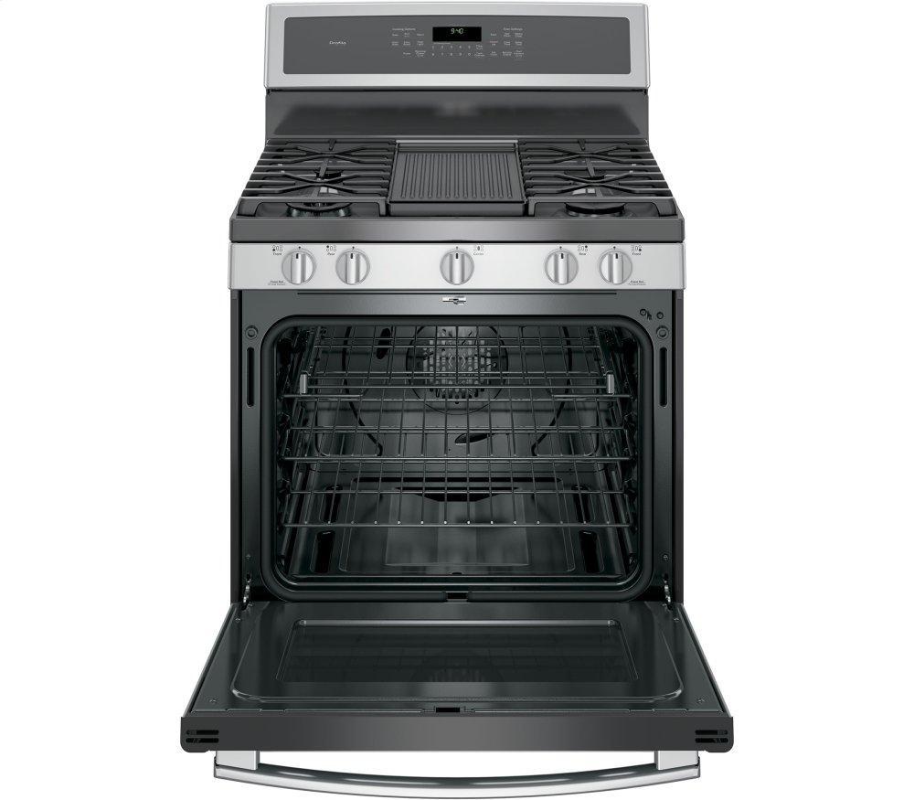GE Profile™ 30" Smart Free-Standing Gas Convection Range with Warming Drawer