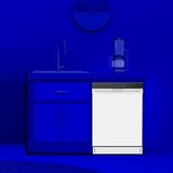 Element 24" Front Control Hybrid Dishwasher - White, Energy Star (ENB5322HECW)