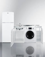 86" Wide All-in-one Kitchenette With Washer/dryer Combo