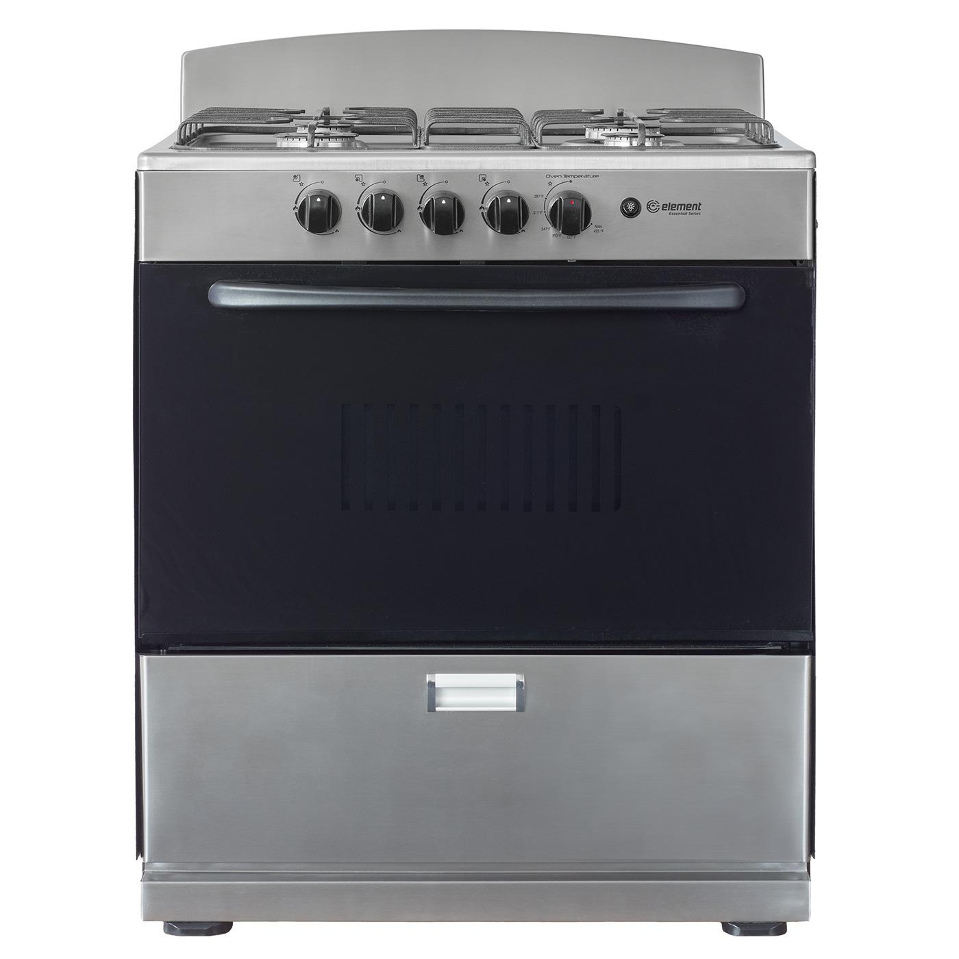 Element Electronics 4.0 cu. ft. 30", 4-Burner Gas Range (EEGR3A4MCCS)