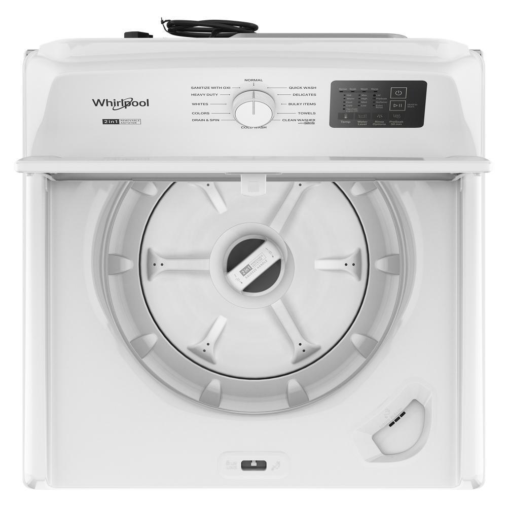 4.2 - 4.3 Cu. Ft. Whirlpool® Top Load Washer with 2-in-1 Removable Agitator