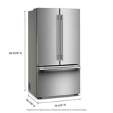 Counter-Depth French Door Refrigerator with Internal Water Dispenser